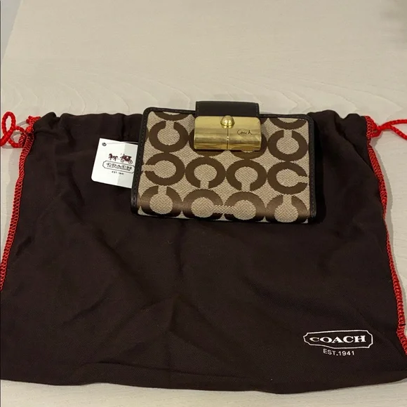 Coach Brown and Black Wallet - Picture 9 of 10